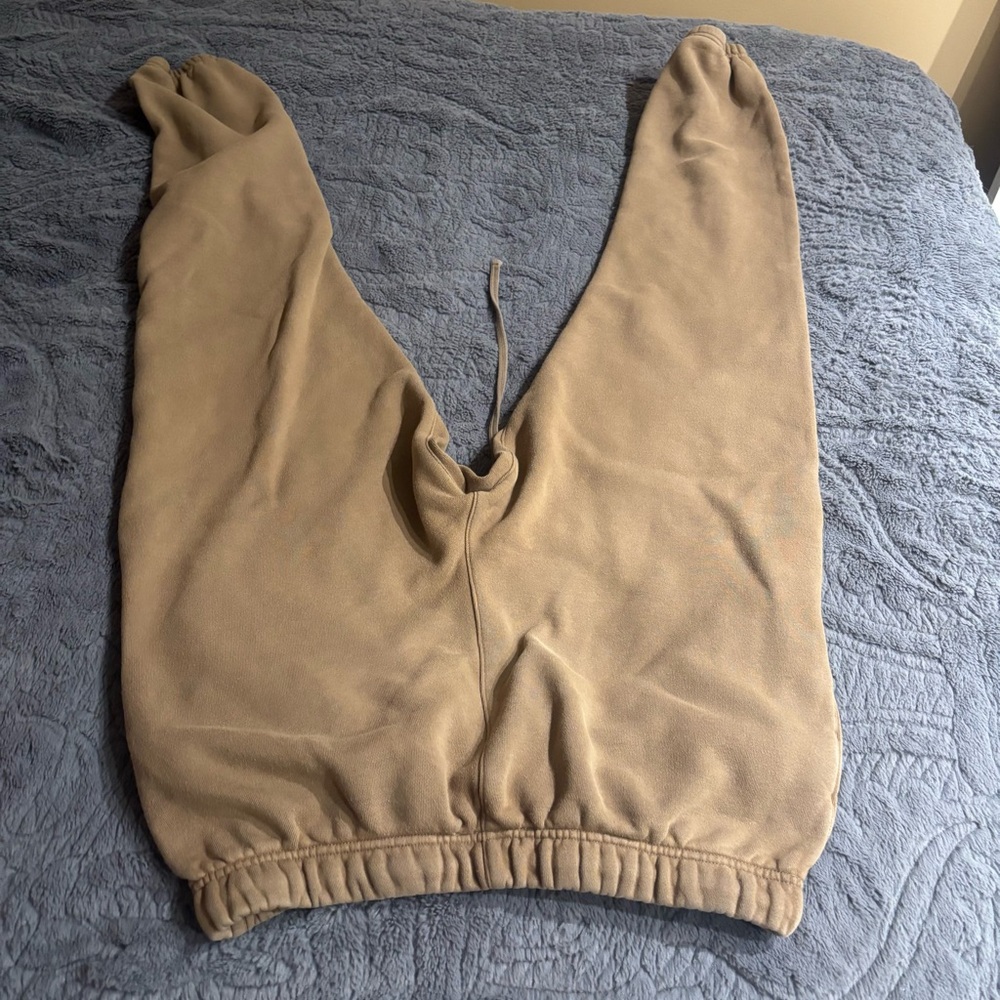 Fear of God Essentials Tan Sweatpants sz S - Picture 4 of 5
